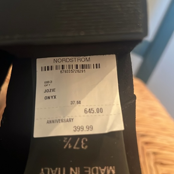 Ron White Leather/Suede Booties SZ 7.5 Eur 37.5. NWT Gold Buckle, side zip. Cute - Picture 5 of 8